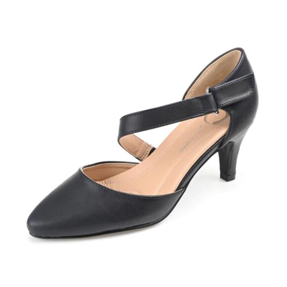 NiB Journee Women Tillis Strappy Evening Pump Heels Navy Size 8.5 M $80 RY1289 - Picture 1 of 4